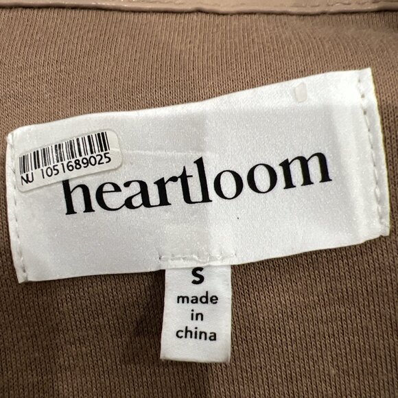 Heartloom Tonya Womens Shacket Jacket S Brown Fleece & Faux Leather - Picture 5 of 10